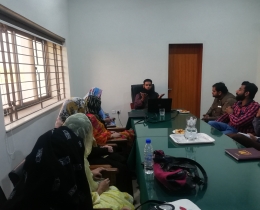 Orientation session with new Research Assistants