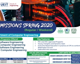 Admission Open for Spring 2020